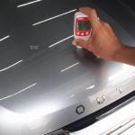 đo độ dày lớp sơn xe khi hiệu chỉnh sơn