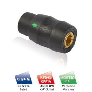 Đầu nối nhanh súng rửa xe MTM ATTACCO RAPIDO A SFERE KC35 VERS INDIETRO, kết nối nhanh KC35